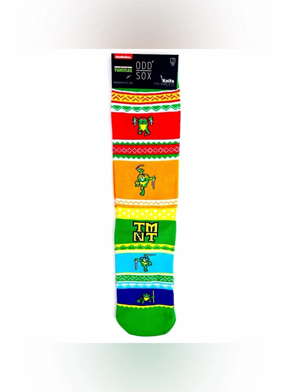 Odd Sox TMNT Crew Socks Bundle 4 Pairs Teenage Mutant Ninja Turtles Krang